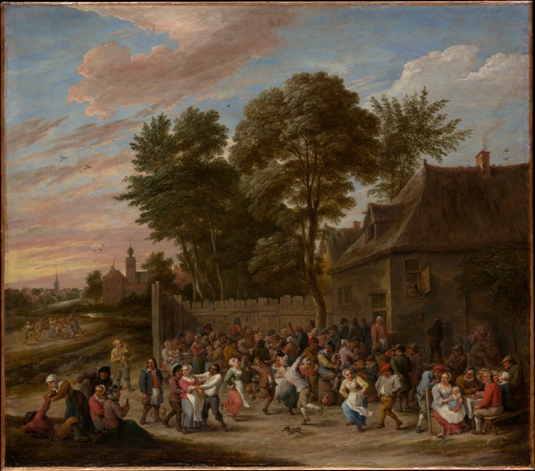 Peasants Dancing and Feasting - David Teniers the Younger (c. 1660)