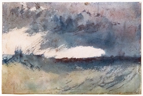 A Rough Sea off Brighton or Deal - J.M.W. Turner (c. 1822-1828)