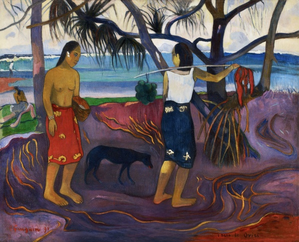 I Raro te Oviri (Under the Pandanus) - Paul Gauguin (1891)