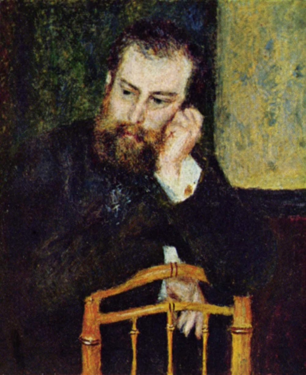 Portrait of Alfred Sisley - Pierre-Auguste Renoir (1876)