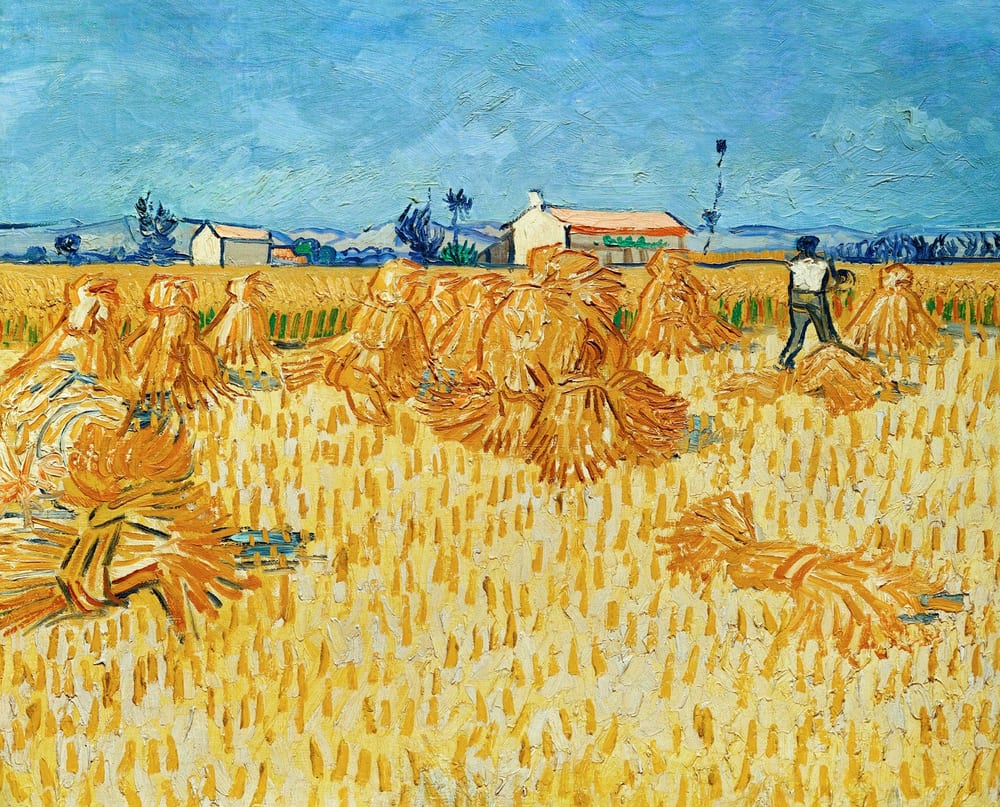 Harvest in Provence - Vincent van Gogh (1888)