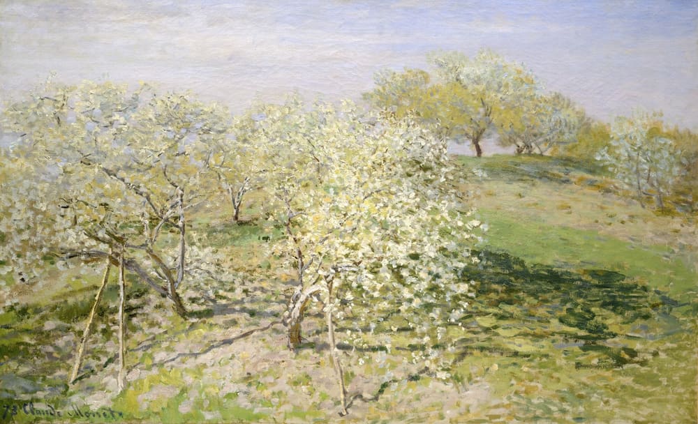 Spring (Fruit Trees in Bloom) - Claude Monet (1873)