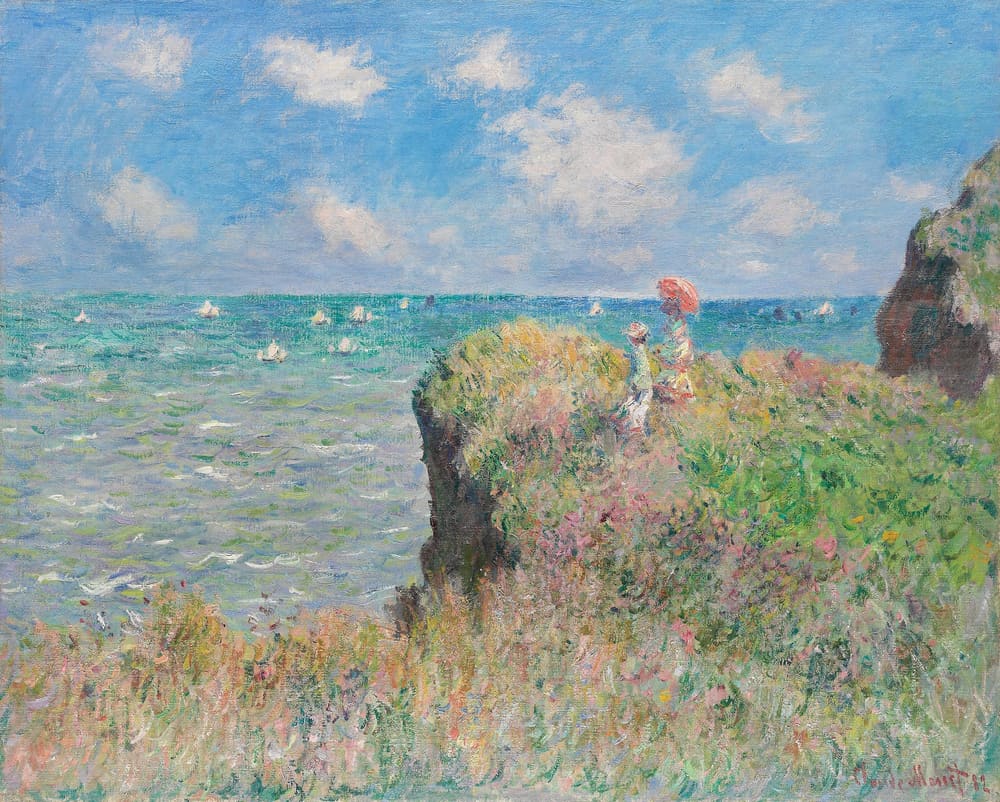 Cliff Walk at Pourville - Claude Monet (1882)