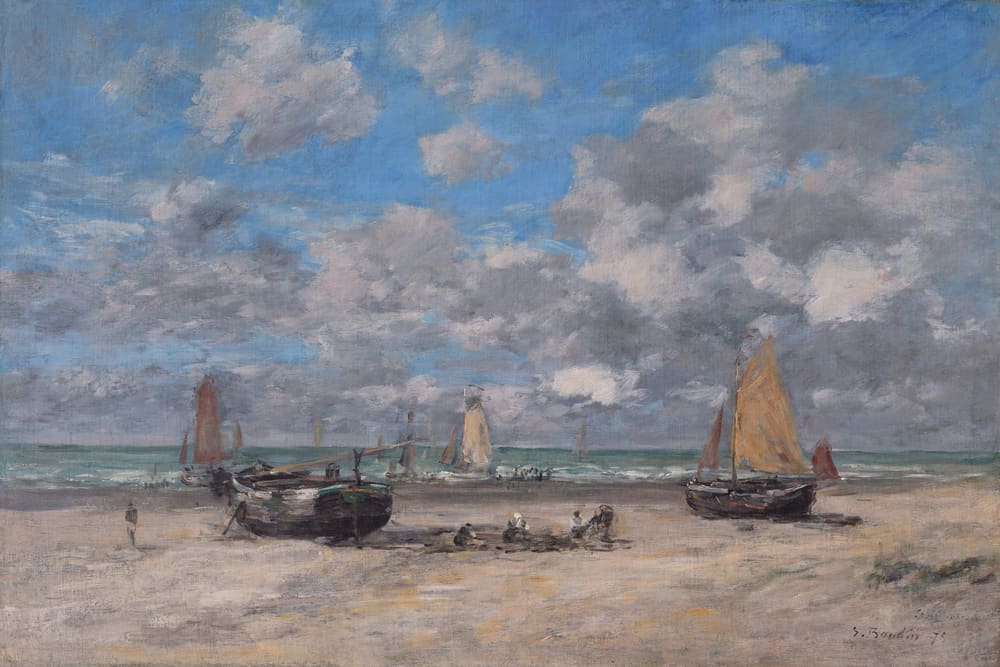 Low Tide at Scheveningen - Eugène Boudin (1888)