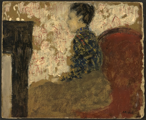 Woman Sitting by the Fireside - Édouard Vuillard (ca. 1894)