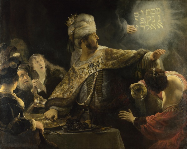 Belshazzar's Feast - Rembrandt van Rijn (1636)