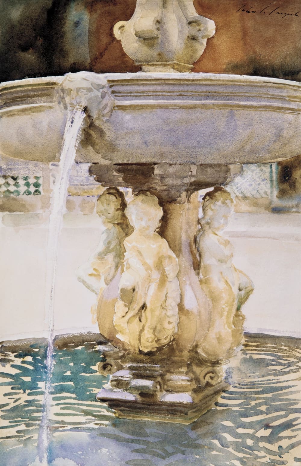 Spanish Fountain - John Singer Sargent (1912)