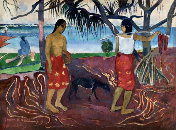 I Raro te Oviri (Under the Pandanus) - Paul Gauguin (1891)