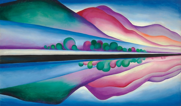 Lake George Reflection - Georgia O'Keeffe (1921-1922)