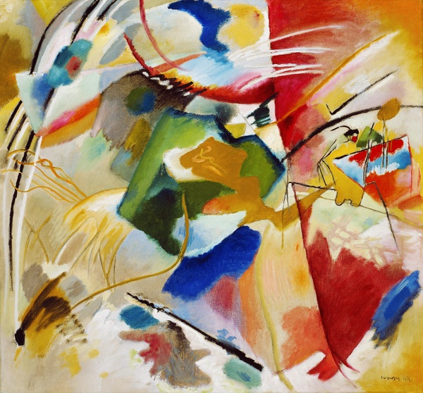 Painting with Green Center - Wassily Kandinsky (1913)