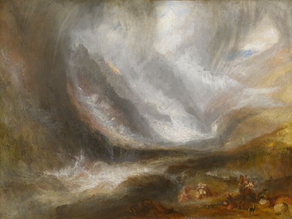 Valley of Aosta: Snowstorm, Avalanche, and Thunderstorm - J.M.W. Turner (1836–1837)