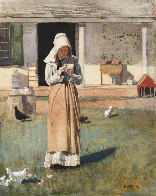 A Sick Chicken - Winslow Homer (1874)