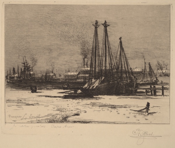 Winter Quarters - Cape Ann - Prosper Louis Senat (c. 1890)