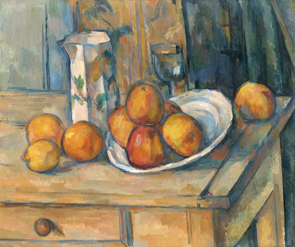 Still Life with Milk Jug and Fruit - Paul Cézanne (c. 1900)