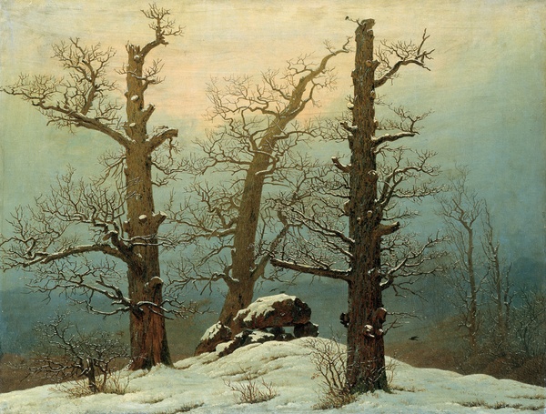 Cairn in Snow - Caspar David Friedrich (1807)