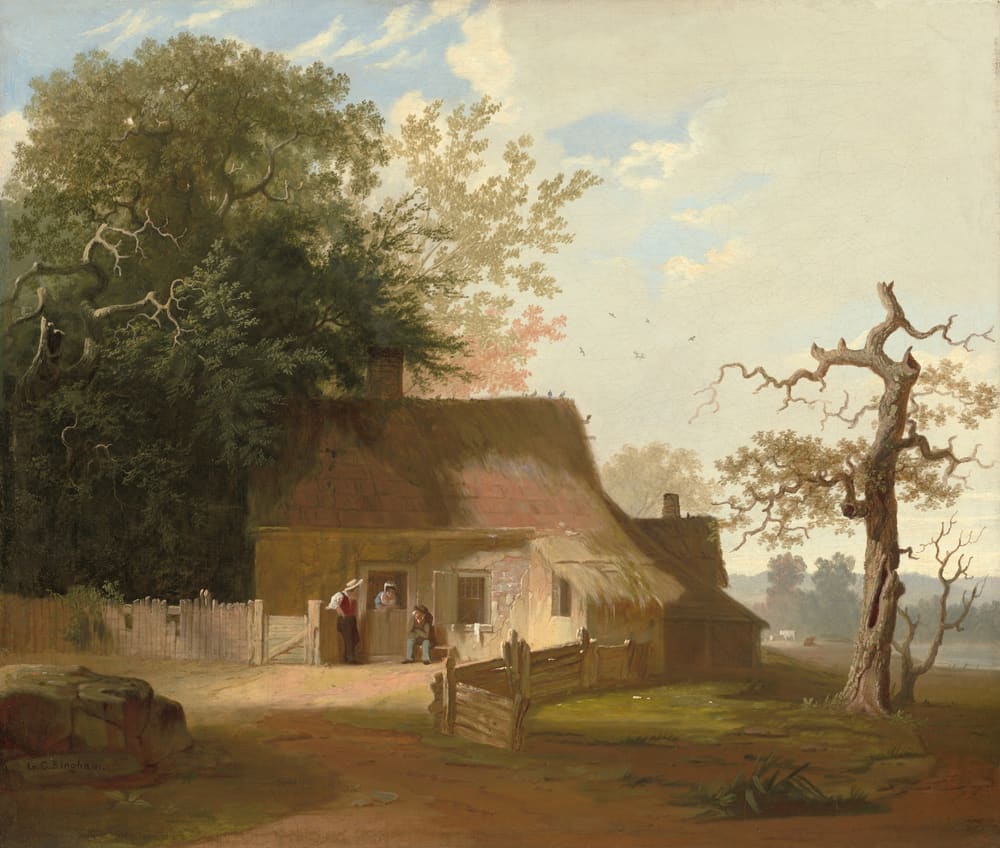 Cottage Scenery - George Caleb Bingham (c. 1845)
